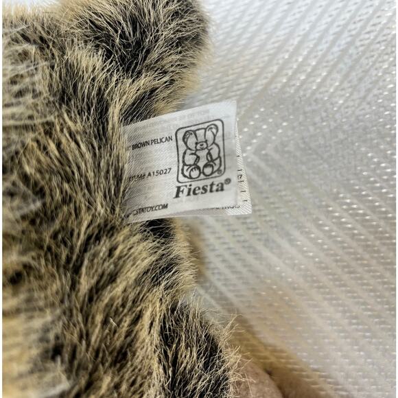 Brown Pelican Bird Plush Realistic Stuffed Animal Toy 2011 Fiesta Toys 14" - Picture 6 of 6